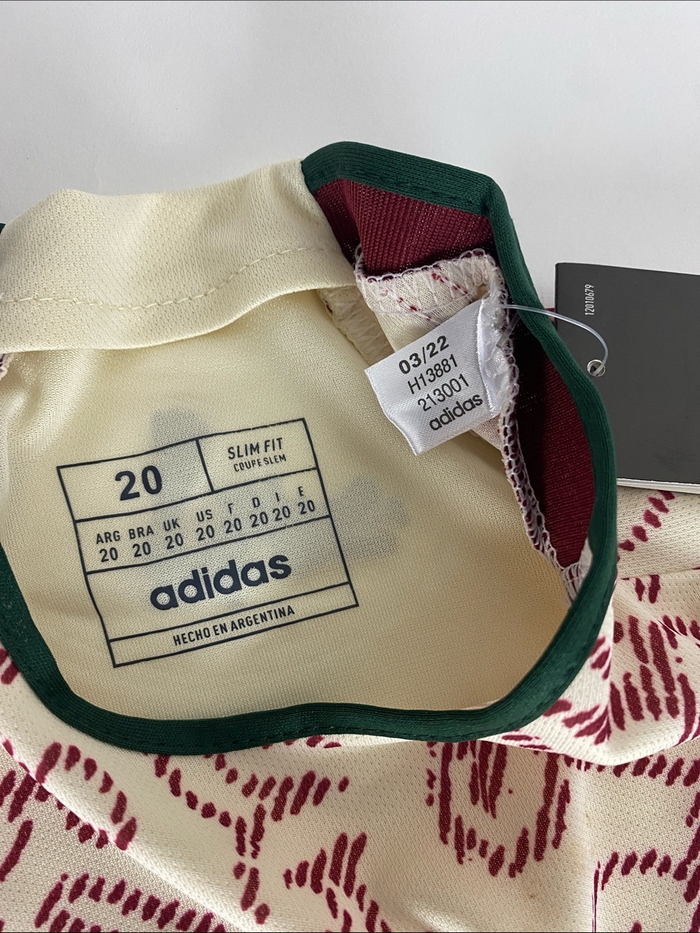 Kids Mexico 22/24 Away Adidas Jersey Size 20 NWT - Picture 5 of 6